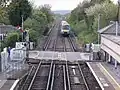 View from Pevensey and Westham railway station looking towards Eastbourne