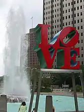 LOVE by Robert Indiana, in LOVE Park