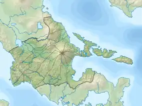 Location map of Mayon volcano