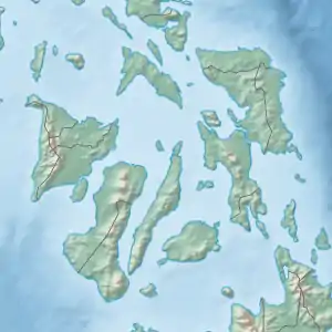 2017 Leyte earthquake is located in Visayas