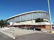 Different view of the Arizona Veterans Memorial Coliseum. On February 2, 1980, boxing Hall of Famer, Salvador Sanchez won the WBC World featherweight title when he beat Danny Lopez. Both Pope John Paul II (Sept. 14, 1987) and Mother Teresa (1989) made appearances there. Among the U.S. presidents that have visited the coliseum are Richard Nixon and Barack Obama.