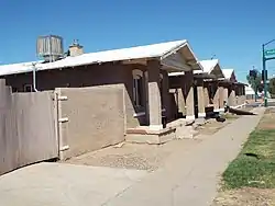 Three of the six cottages that Dr. Winston C. Hackett had built in the 1930s for his patients who were suffering from tuberculosis. They are located on 14th Avenue between East Jefferson and Washington Streets.