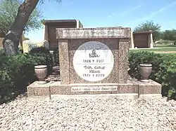 The grave of Bil and Thel Keane in the Holy Redeemer Cemetery. Bil was the creator of the cartoon "Family Circus".