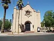 The Trinity Episcopal Cathedral was built in 1915 and is located at 100 W Roosevelt Street. It is listed in the Phoenix Historic Property Register.