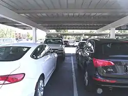 Parking space in the south parking area on 4th Avenue of the Hotel Clarendon (now called the Clarendon Hotel) where on June 2, 1976, Arizona Republic journalist Don Bolles was murdered. The parking space is now a covered parking.