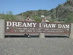 Dreamy Draw Dam is a compacted earthfill flood control dam and was the first of four dams built under the Phoenix, Arizona, and Vicinity plan. According to local legend Dreamy Draw Dam is supposedly a UFO crash site where in 1947 the Army Corps of Eng. used rock to cover up the crash site. Dreamy Draw Dam is located in the Phoenix Mountain Reserves at approximate 24th Street alignment, just east of Northern Avenue.