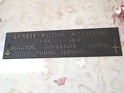 Crypt of Ernest William McFarland (1894–1984).