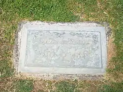 Grave site of Walter Winchell (1897–1972). Winchell was a newspaper columnist who is credited with inventing the gossip column.