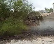 Ruins of the front side of the Joint Head Dam