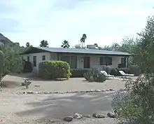 The L. Ron Hubbard House , a.k.a. as the  L. Ron Hubbard House at Camelback , was built in 1945 and is located at 5501 N. 44th Street in Phoenix. The house belonged to Lafayette Ronald Hubbard, who was better known as L. Ron Hubbard, an American author who founded the Church of Scientology. The house is listed on the National Register of Historic Places.