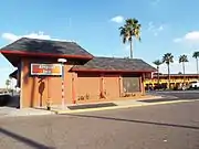 Airport Inn is located at 2501 East Van Buren St. on the land where Phoenix's first airport, the Van Buren Airport, once stood.