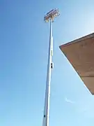 One of the Phoenix Municipal Stadium light pole . The light pole once served the  Polo Grounds Stadium in New York. They were shipped to Phoenix after the Polo Grounds Stadium was demolished in 1964 and placed in the Phoenix Municipal Stadium where they still stand today.