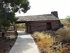 The Ashurst Cabin was built in 1878 near Prescott. This was the boyhood home of Senator Henry Fountain Ashurst, the first Arizona senator following statehood. Ashurst served in the senate from 1912 to 1942. The family cooked their food in the fireplace, however during the summer they did their cooking outside over a campfire. The family lived in the cabin until 1893.