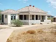 The Meritt Farm House which was built in 1910 on 100 acres which John and Emma Meritt purchased in Phoenix. The house was donated to the Pioneer Living History Museum