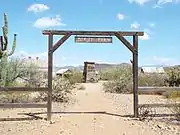 Entrance to the Meritt Farm.