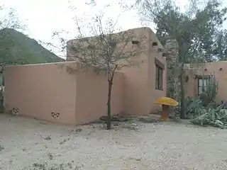 The first building built in 1929 by William Eugene D'Allemund in what became Squaw Peak Ranch and later Squaw Peak Inn.