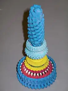 Physical model of a bacterial flagellum