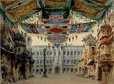 The City Palace in Brussels, for Il duca d'Alba, by Donizetti