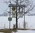 Welcome sign