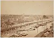 Construction of the railway embankment along Eilandsgracht (1872)