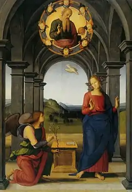 Annunciation of Fano by Pietro Perugino, 1489