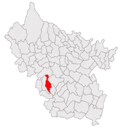 Location in Buzău County