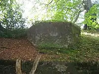 A D type built into the bank of a road near Eglingham.