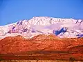 Sunrise on Pine Valley Mountain and Red Cliffs National Conservation Area, Utah