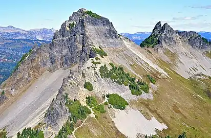 Pinnacle Peak with The Castle (right)