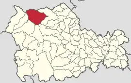 Location in Neamț County