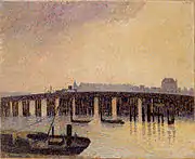 Old Chelsea Bridge, London 1890. Smith College Museum of Arts