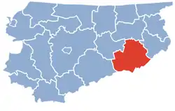 Location within the voivodeship