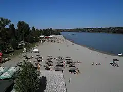 Štrand during summer