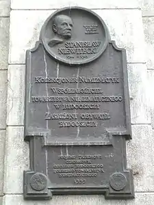 Plaque to Stanisław Niewitecki