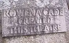  Plaque commemorating the founder and builder of the Minack Theatre