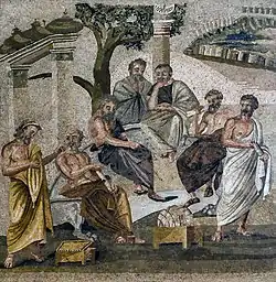 Image 50Plato's Academy. 1st century mosaic from Pompeii (from History of science)