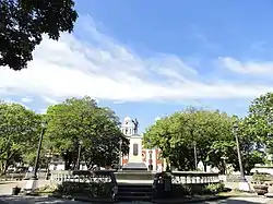 Plaza Libertad, a historic plaza where the flag of the first Philippine Republic was raised.