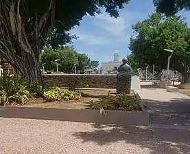 Plaza with the Town Hall in the background.