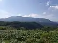 Plesa peak seen from Cornetul mountain.