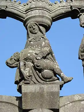 Pietà on the Sainte-Marie du Ménez-Hom Calvary