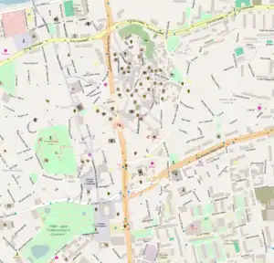 Map of Plovdiv old town