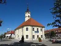 Baroque town hall in Bielsk Podlaski, a former royal city of Poland and capital of Bielsk Land