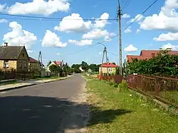 Houses by the roadside of Ogrodniki