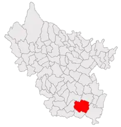 Location in Buzău County