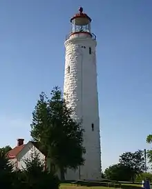 Exterior view of Point Clark Lighthouse