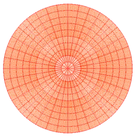 Polar coordinate paper