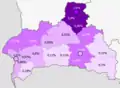 Poles in the region  >5%  2–5%  1–2%  0.5–1%  <0.5%