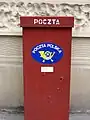 Post box in Kraków, Poland