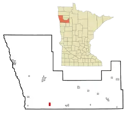 Location of Beltrami, Minnesota