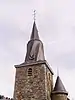 Toren en spits van kerk Saint-Jacques, tegenwoordig kerk Notre-Dame